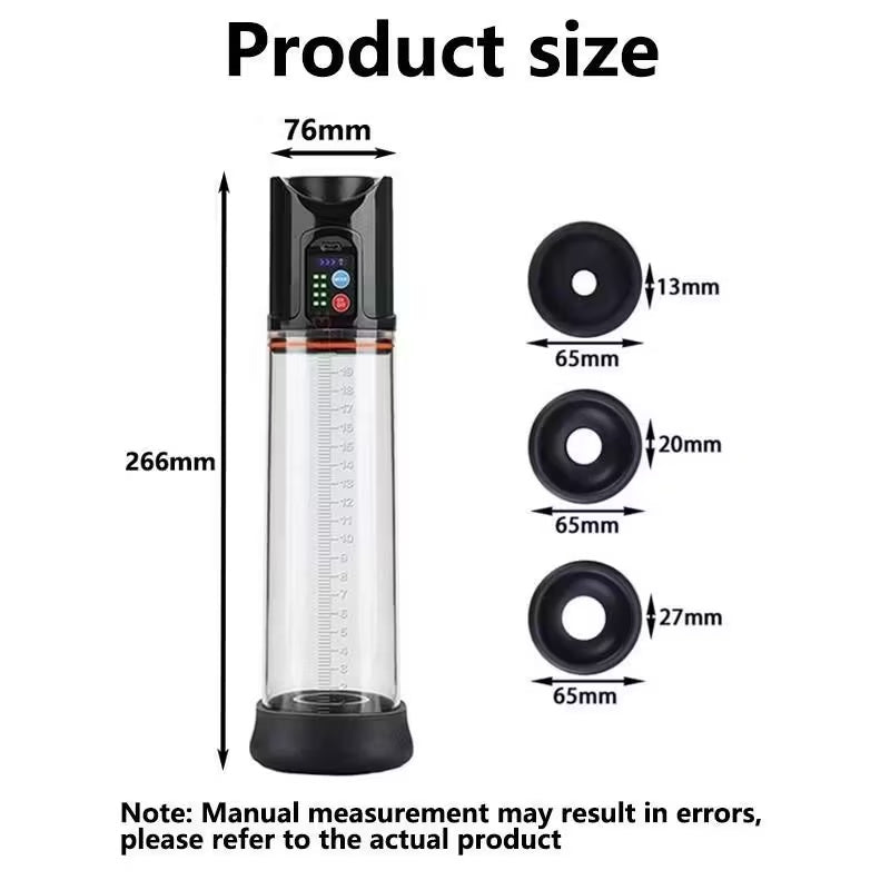 Pump Vacuum Pump And Silicone Extender For Men's