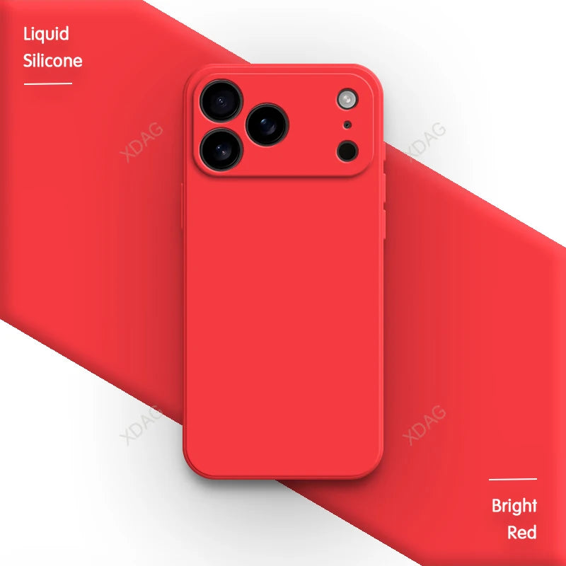 Liquid Silicone Original Phone Case for iPhone 17 Pro Max Air 17Pro 17Max