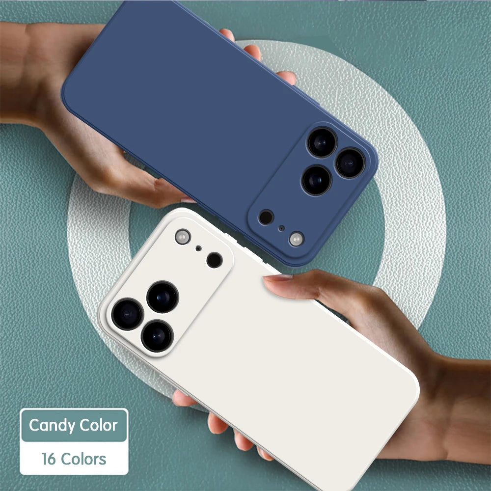 Liquid Silicone Original Phone Case for iPhone 17 Pro Max Air 17Pro 17Max