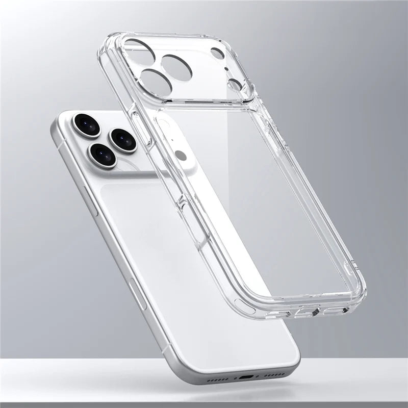 Luxury Transparent Shockproof Case For iPhone 17Air 17 17Pro 17Pro Max