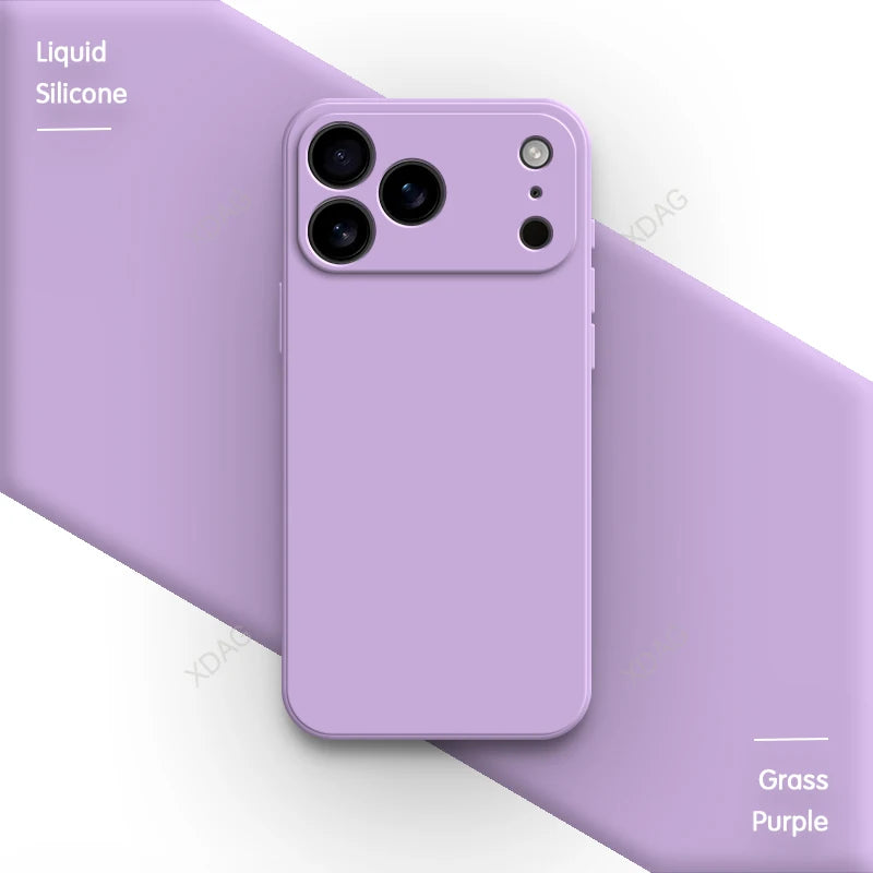 Liquid Silicone Original Phone Case for iPhone 17 Pro Max Air 17Pro 17Max