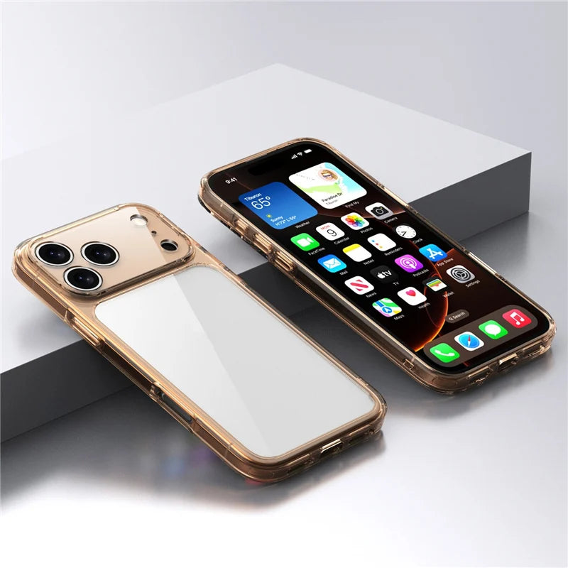Luxury Transparent Shockproof Case For iPhone 17Air 17 17Pro 17Pro Max