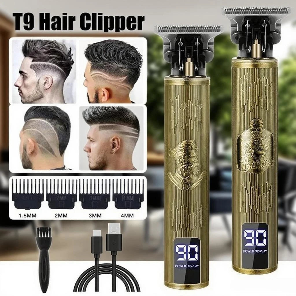 Cutting Machine T9 Vintage Hair Clipper USB Fast Charging