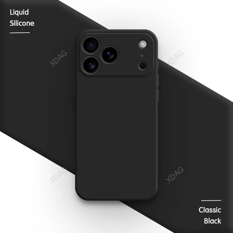 Liquid Silicone Original Phone Case for iPhone 17 Pro Max Air 17Pro 17Max