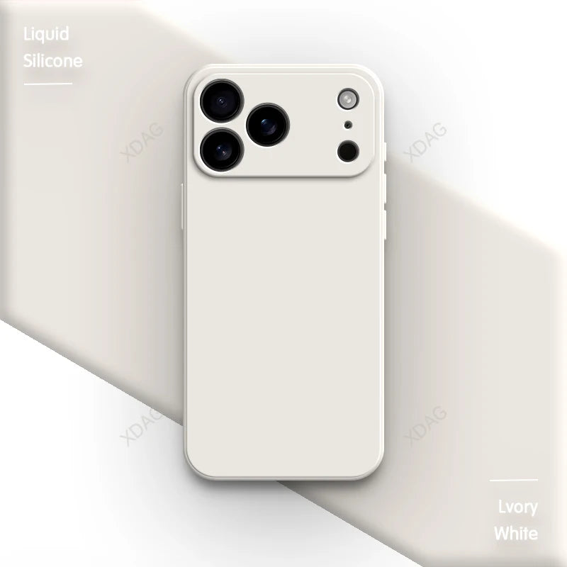 Liquid Silicone Original Phone Case for iPhone 17 Pro Max Air 17Pro 17Max