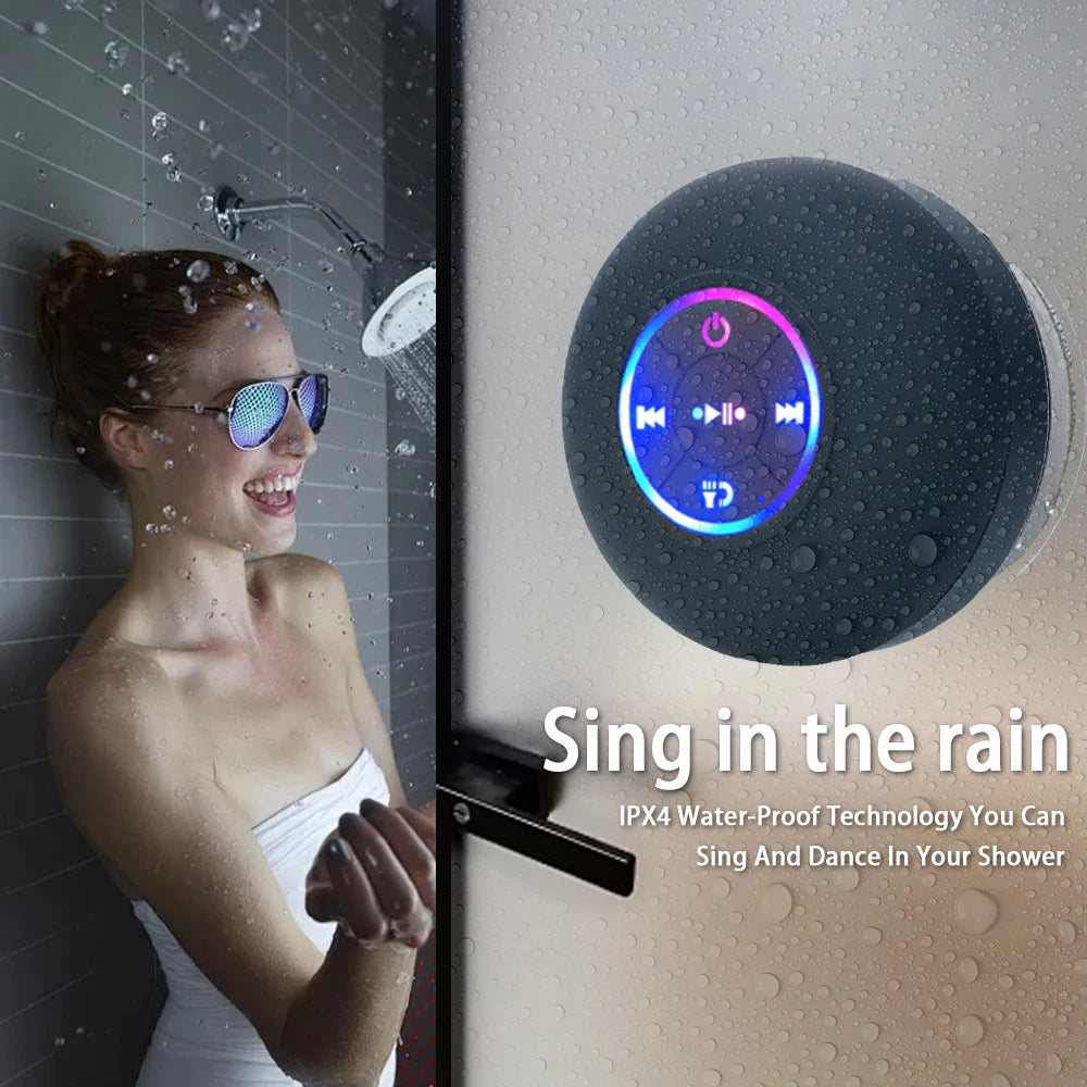 Portable Wireless Bluetooth Speaker LED Light Waterproof