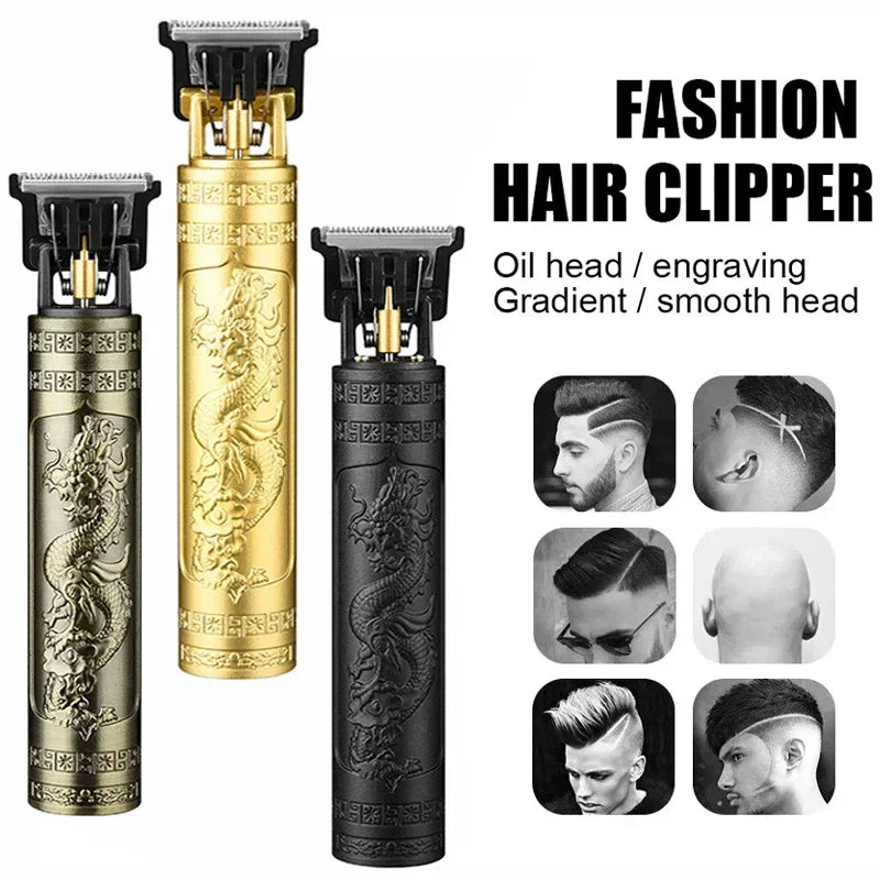 Cutting Machine T9 Vintage Hair Clipper USB Fast Charging
