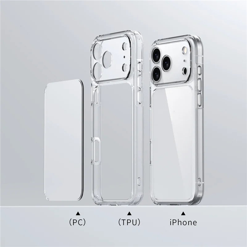 Luxury Transparent Shockproof Case For iPhone 17Air 17 17Pro 17Pro Max