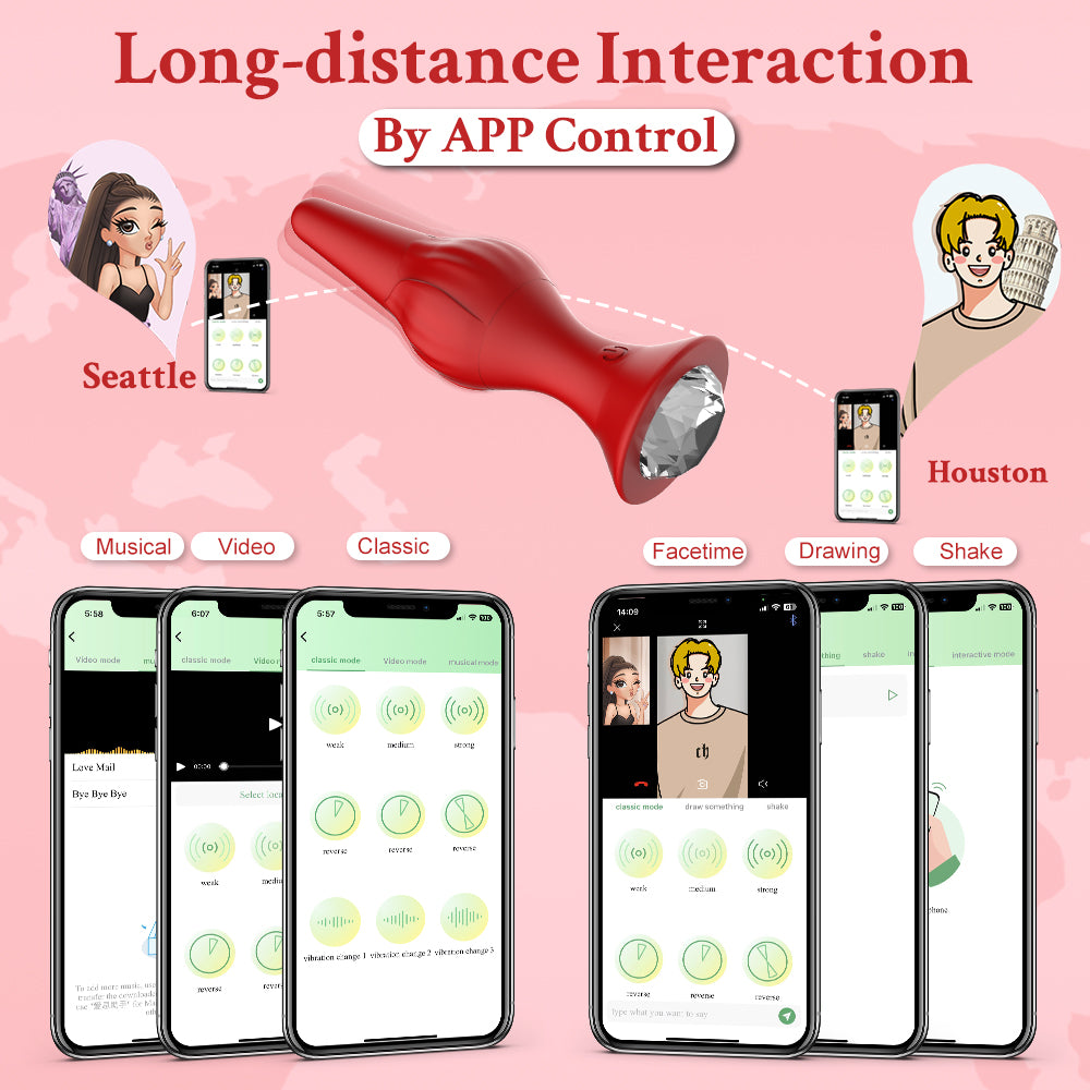 Butt Plug APP Control Vibrating