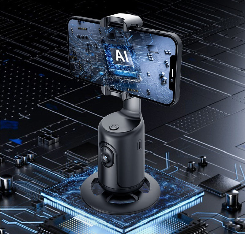 Smart AI Auto-Tracking Camera Mount – 360° Rotation