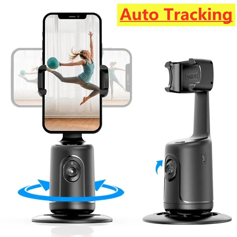 Smart AI Auto-Tracking Camera Mount – 360° Rotation